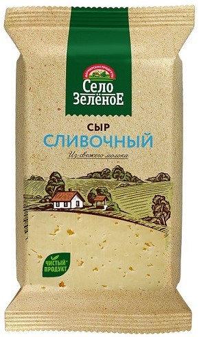 Сыр Сливочный 50% 200г Село Зеленое