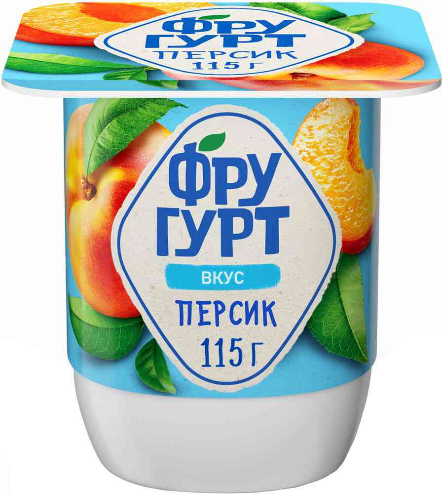 Йогурт Фругурт персик 2,5% 115г