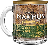 Кофе сублимированный в стеклянной кружке Максимус Колумбиан 70 г